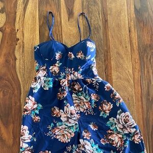 Floral Navy Jumpsuit